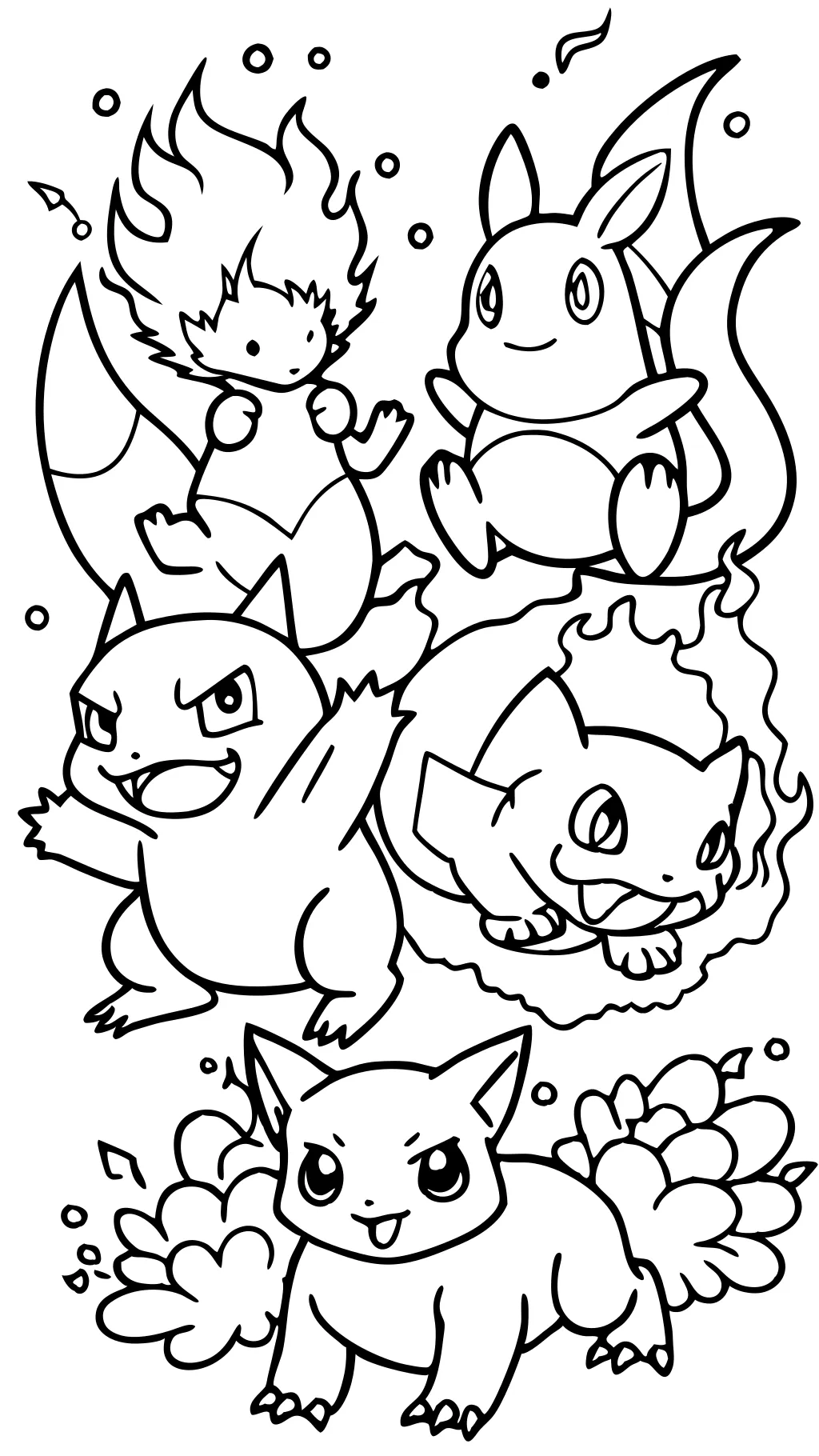 Páginas para colorear de Pokémon geniales